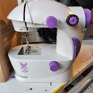 KPCB Mini Sewing Machine in White and Purple